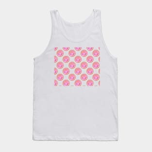 Cute Chibi Kawaii Pink Concha (Pan Dulce Art) Tank Top